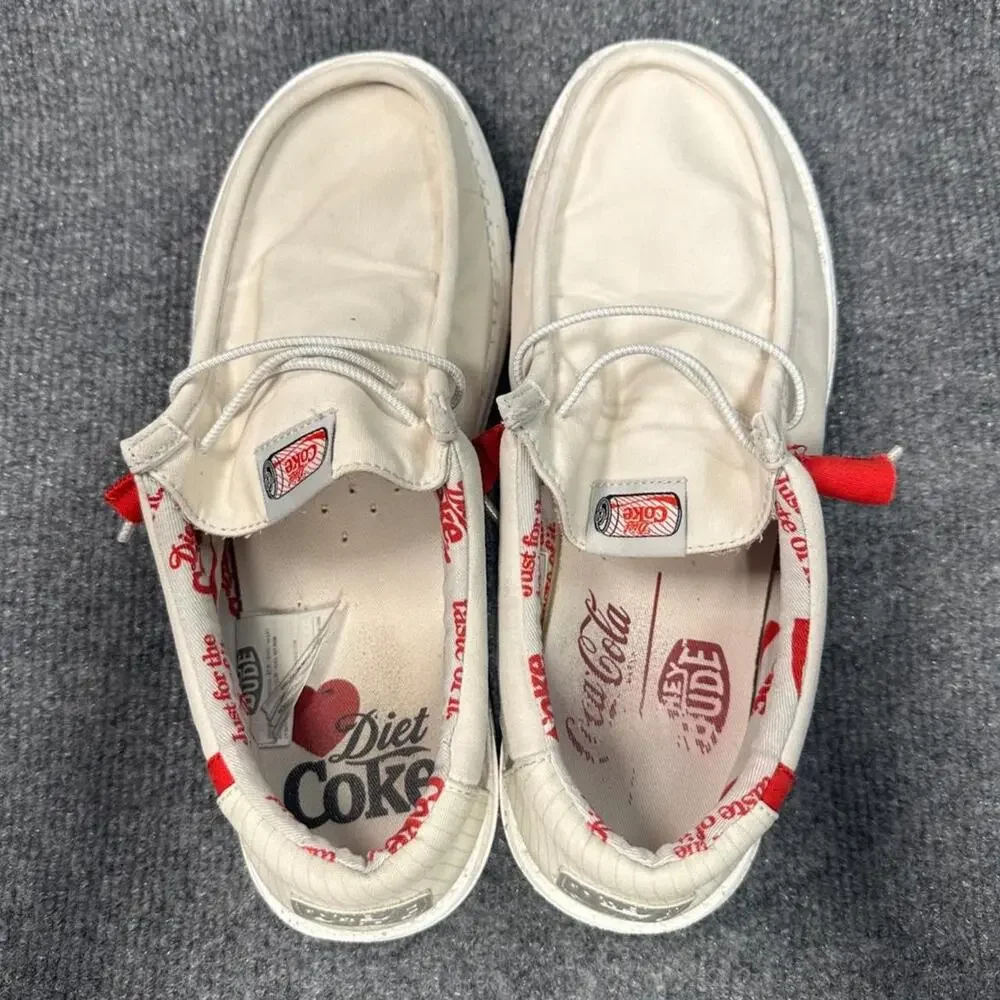 Hey Dude Men’s Wally Diet Coke Slip On Shoes Comfortable Lightweight Loafers 10